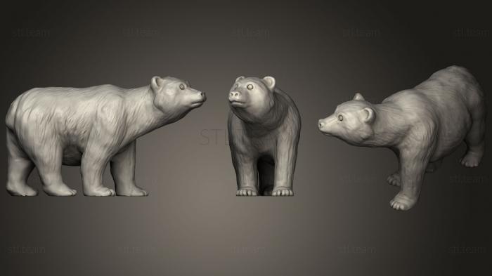 Статуэтки животных Золотой Медведь